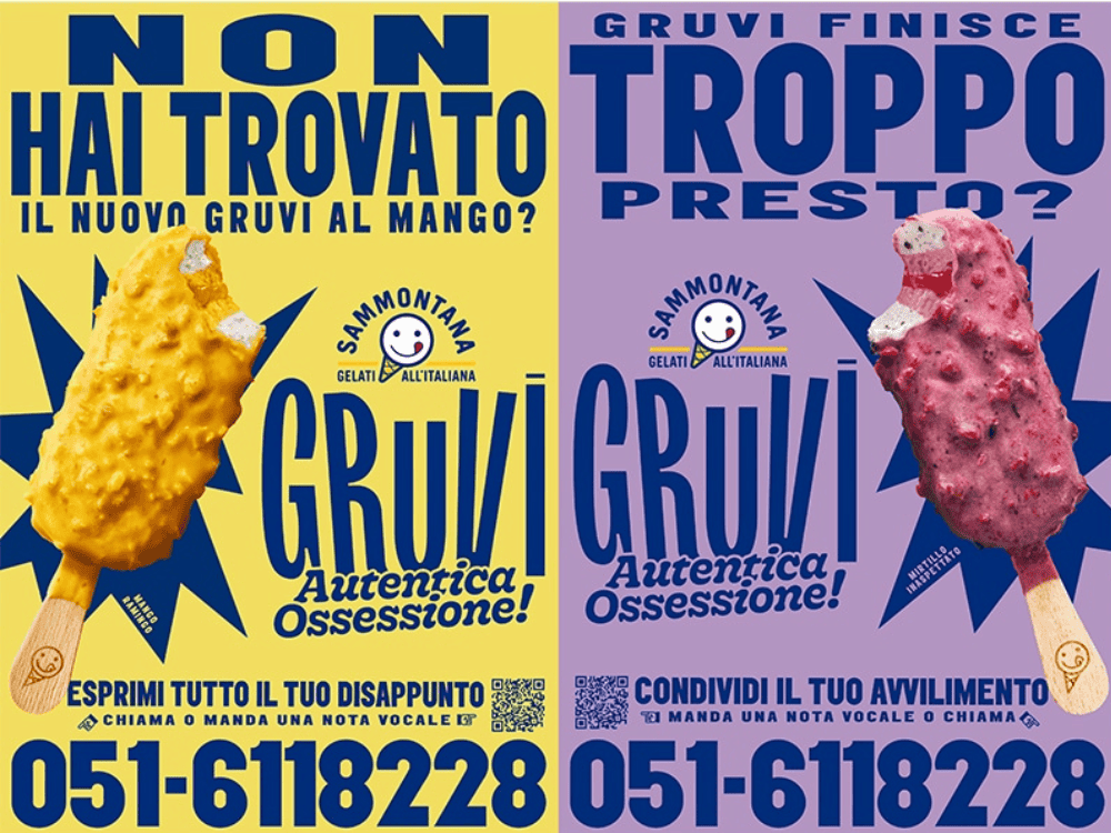 Gruvi Sammontana Campagna "Autentica Ossessione" - Brand Awareness